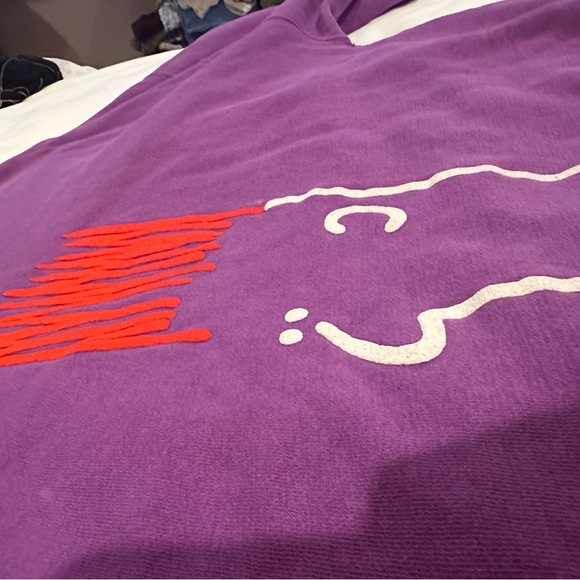 Red Eraser Vintage Sweatshirt Purple in good condition crewneck - Picture 8 of 11